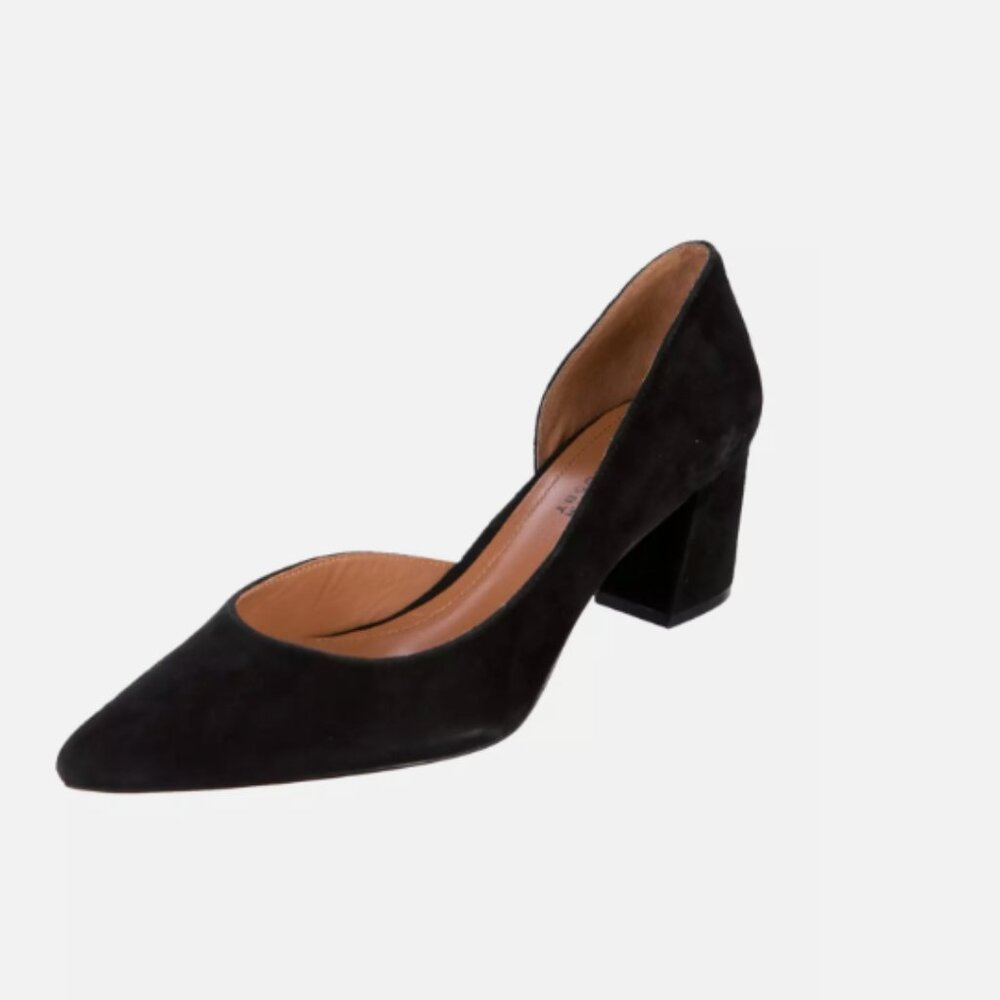 Derek Lam 10 Crosby Willa Black Velvet D'Orsay Pumps